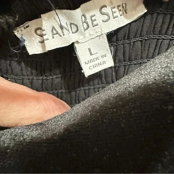 Pinkblush Black Velvet Tiered Maternity Maxi Dress Large - Picture 9 of 11